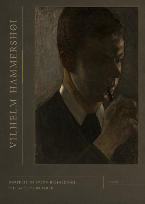 Vilhelm Hammershøi Portrait of Svend Hammershøi, the Artist's Brother No2 - Plakát