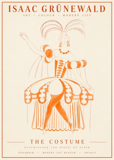 Isaac Grünewald The Costume II No1 - Plakát