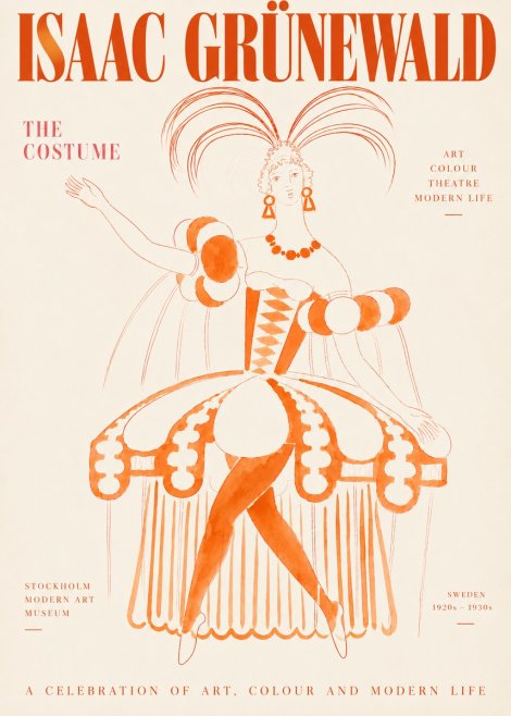 Isaac Grünewald The Costume II No3 - Plakát