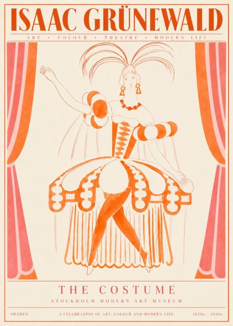Isaac Grünewald The Costume II No4 - Plakát