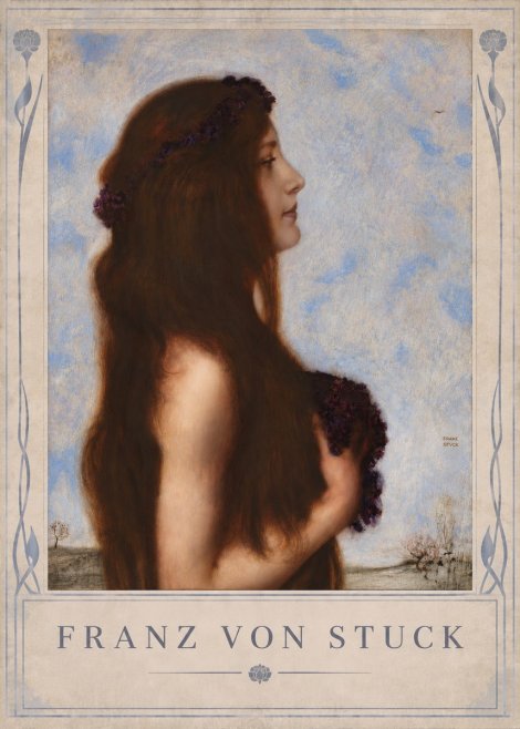 Franz von Stuck Frühlingsreigen No4 - Plakát