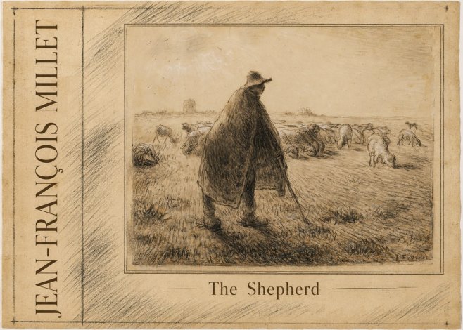 Jean-François Millet The Shepherd No2 - Plakát