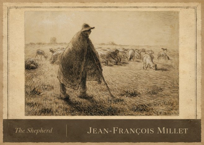 Jean-François Millet The Shepherd No3 - Plakát