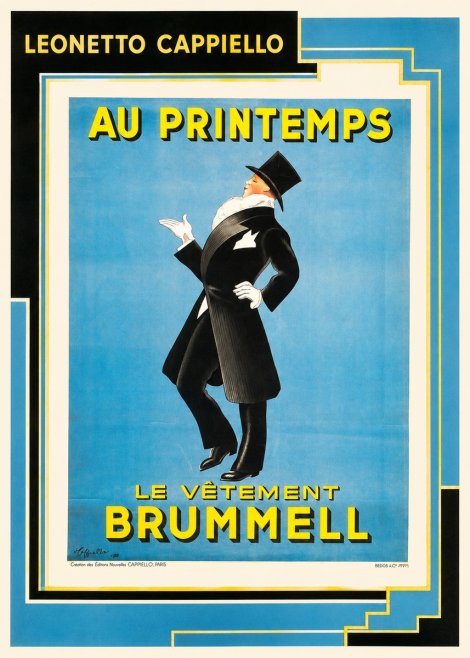 Leonetto Cappiello Au Printemps Le Vêtement Brummell No2 - Plakát