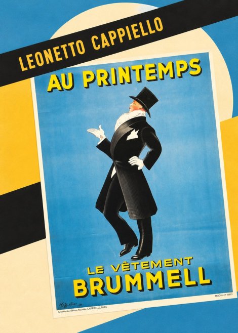 Leonetto Cappiello Au Printemps Le Vêtement Brummell No6 - Plakát