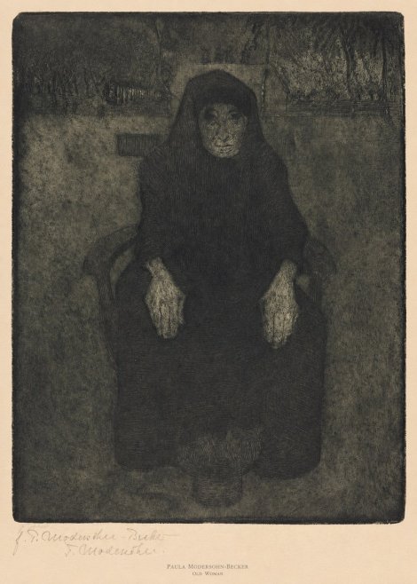 Paula Modersohn-Becker Old Woman No6 - Plakát