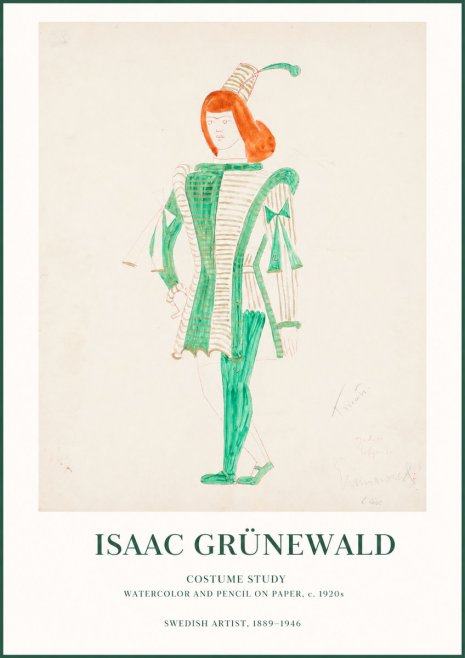 Isaac Grünewald The Harlequin No2 - Plakát