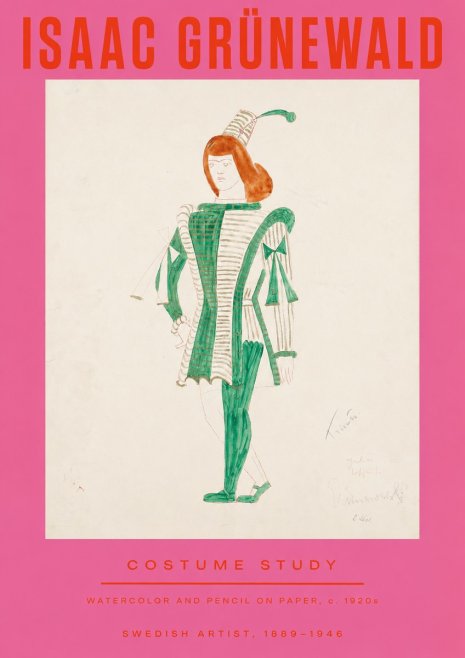 Isaac Grünewald The Harlequin No3 - Plakát