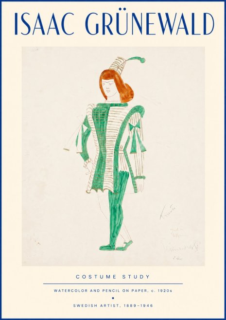 Isaac Grünewald The Harlequin No4 - Plakát