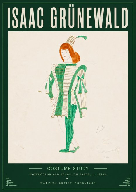Isaac Grünewald The Harlequin No5 - Plakát