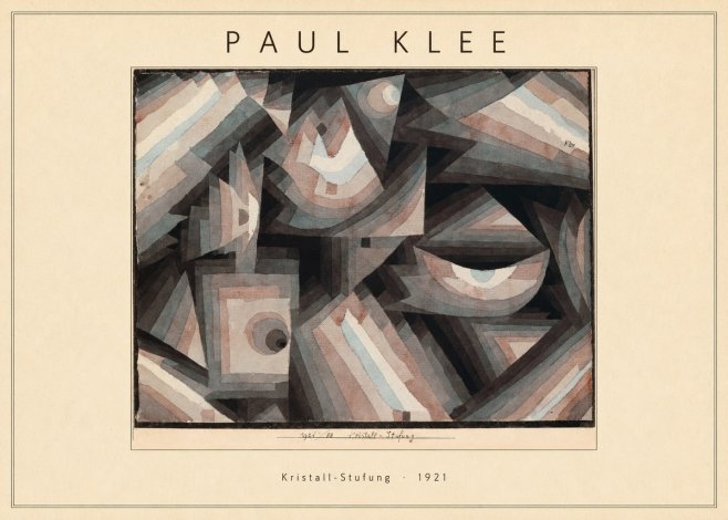 Paul Klee Kristall-stufung I No4 - Plakát
