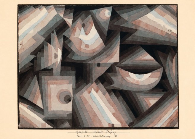 Paul Klee Kristall-stufung I No5 - Plakát