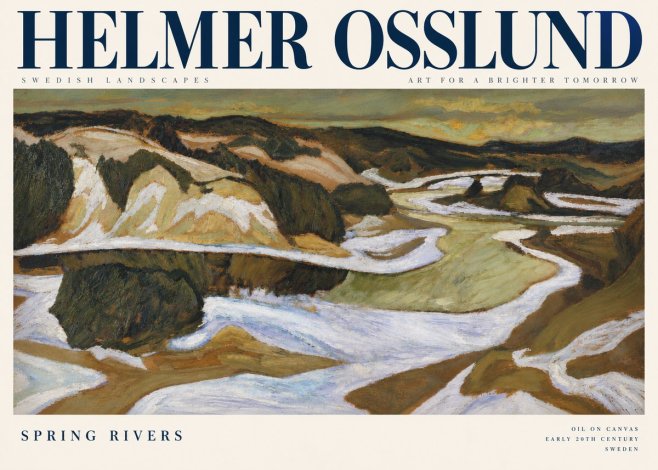 Helmer Osslund Spring Flood No5 - Plakát