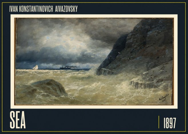 Ivan Konstantinovich Aivazovsky Sea No1 - Plakát