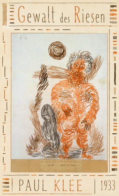 Paul Klee Gewalt Des Riesen II No3 - Plakát