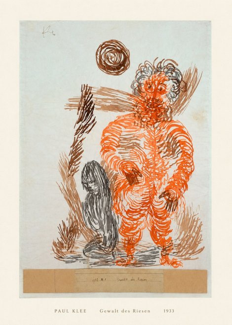 Paul Klee Gewalt Des Riesen II No5 - Plakát