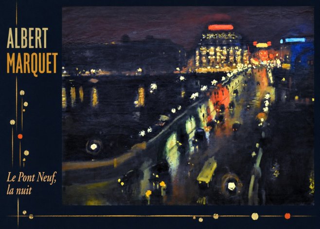 Albert Marquet Le Pont Neuf, La Nuit No3 - Plakát