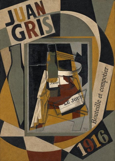 Juan Gris Bouteille Et Compotier No6 - Plakát