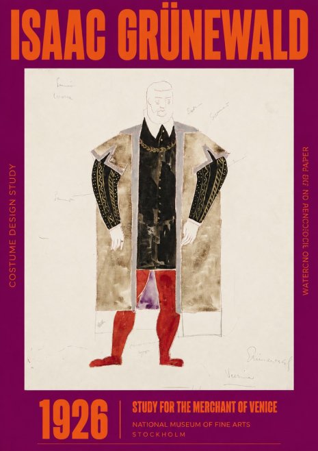 Isaac Grünewald Study for the Merchant of Venice No2 - Plakát