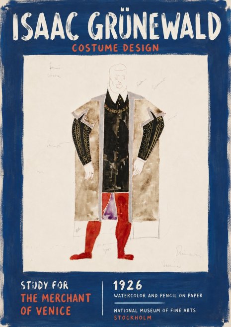 Isaac Grünewald Study for the Merchant of Venice No6 - Plakát