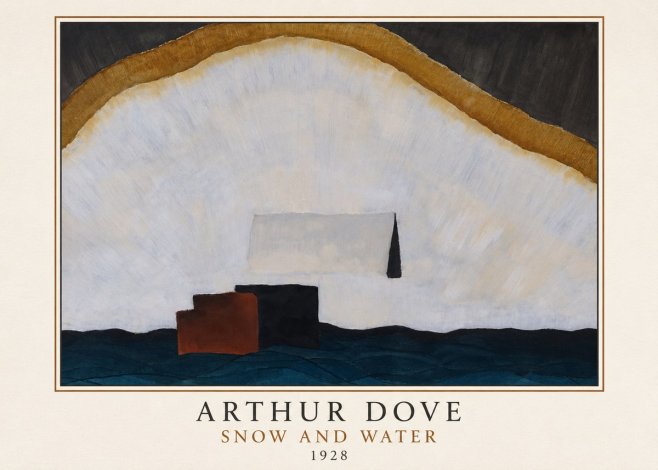 Arthur Dove Snow and Water No3 - Plakát