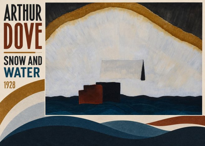 Arthur Dove Snow and Water No4 - Plakát