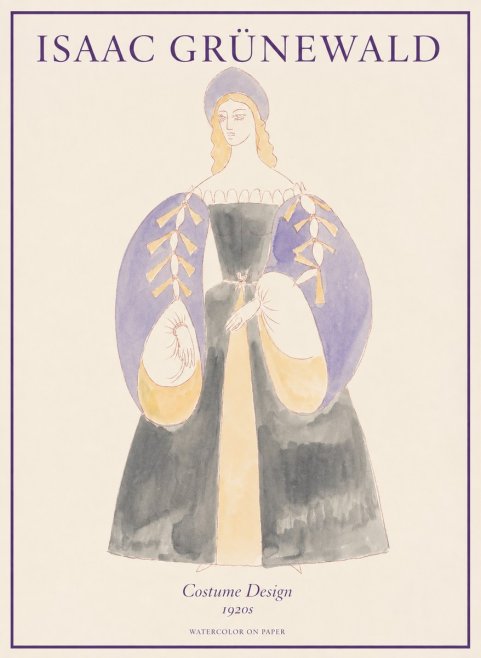 Isaac Grünewald Costume Design XIV No1 - Plakát