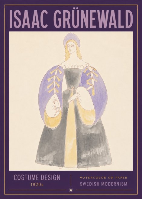 Isaac Grünewald Costume Design XIV No3 - Plakát