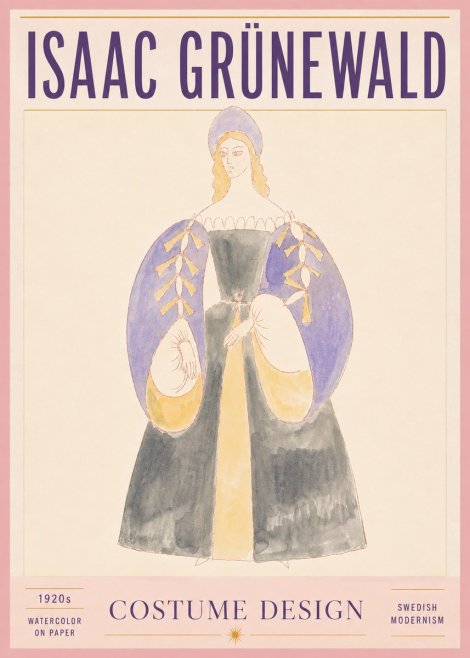Isaac Grünewald Costume Design XIV No5 - Plakát