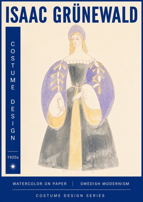 Isaac Grünewald Costume Design XIV No6 - Plakát