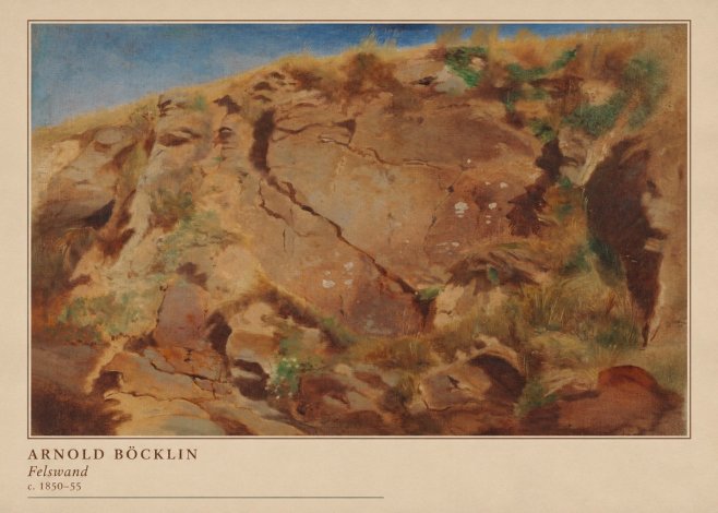 Arnold Böcklin Felswand No4 - Plakát