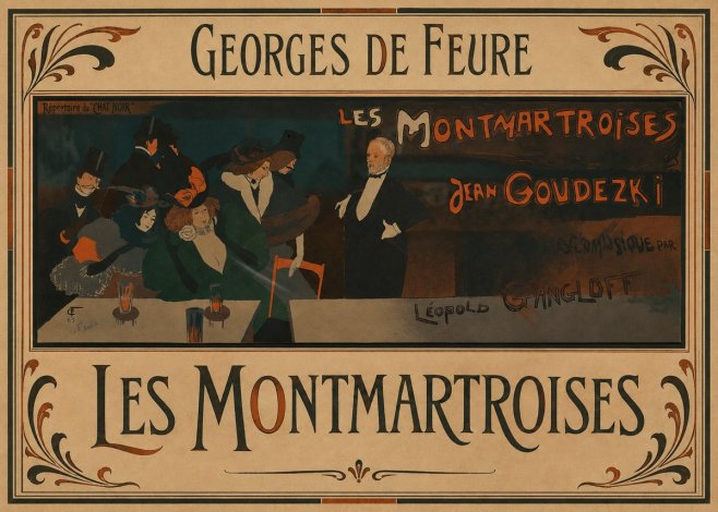 Georges de Feure Les Montmartroises No1 - Plakát