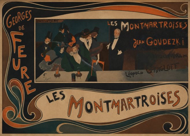 Georges de Feure Les Montmartroises No2 - Plakát