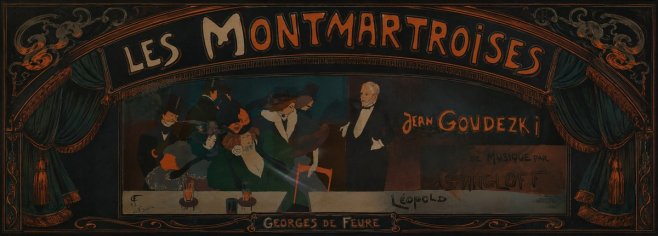Georges de Feure Les Montmartroises No3 - Plakát