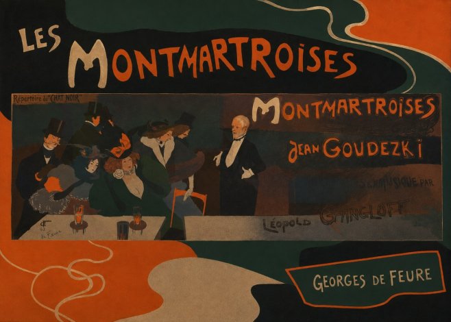 Georges de Feure Les Montmartroises No4 - Plakát