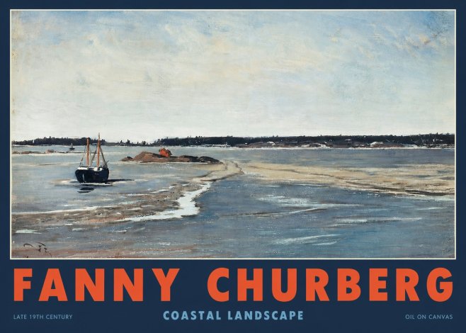 Fanny Churberg Coastal Landscape No2 - Plakát