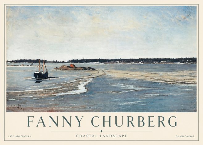 Fanny Churberg Coastal Landscape No3 - Plakát