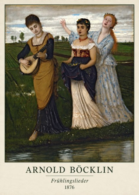 Arnold Böcklin Frühlingslieder No2 - Plakát
