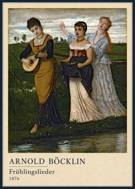 Arnold Böcklin Frühlingslieder No4 - Plakát