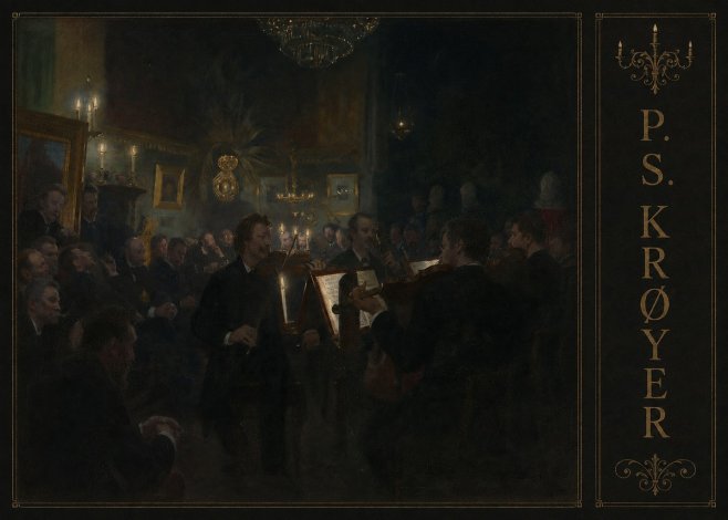 P.S. Krøyer An Evening at Høeberg's Home No2 - Plakát