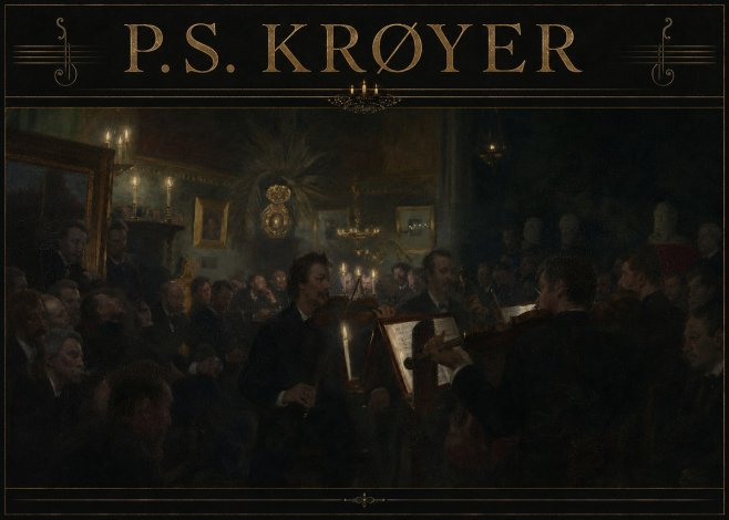 P.S. Krøyer An Evening at Høeberg's Home No3 - Plakát