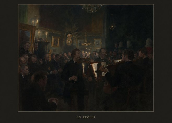 P.S. Krøyer An Evening at Høeberg's Home No6 - Plakát