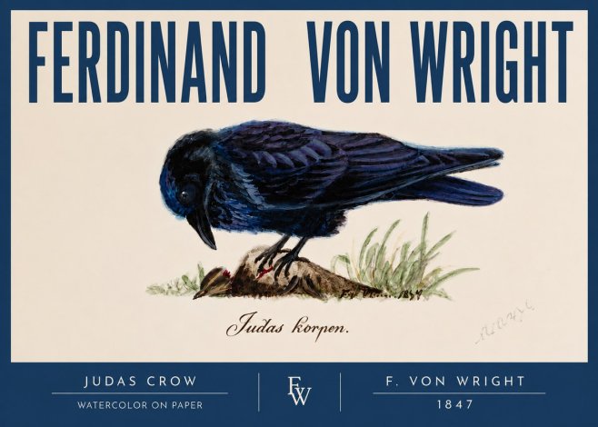 Ferdinand von Wright Judas Crow No2 - Plakát
