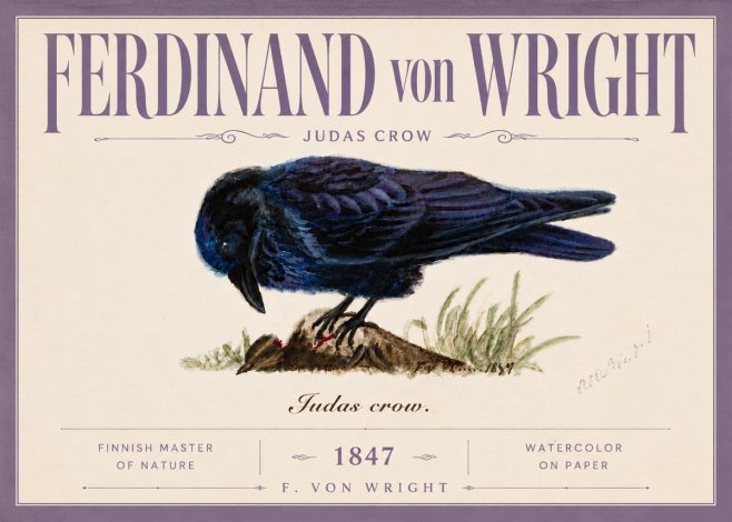 Ferdinand von Wright Judas Crow No5 - Plakát