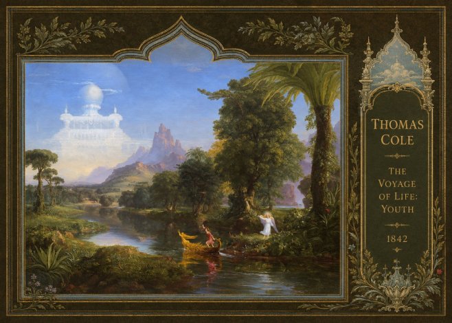 Thomas Cole The Voyage of Life: Youth IV No4 - Plakát