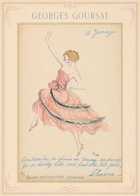 Georges Goursat A Jenny No1 - Plakát