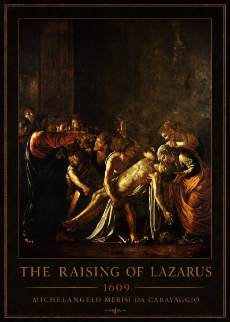 Michelangelo Merisi da Caravaggio The Raising of Lazarus No1 - Plakát