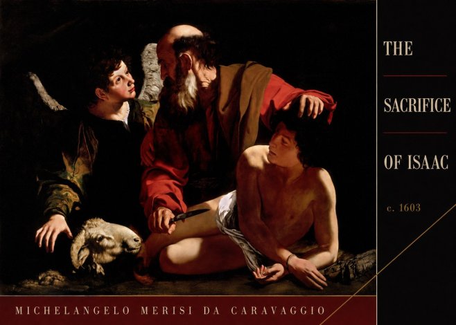 Michelangelo Merisi da Caravaggio The Sacrifice of Isaac III No3 - Plakát