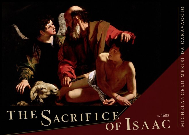 Michelangelo Merisi da Caravaggio The Sacrifice of Isaac III No5 - Plakát