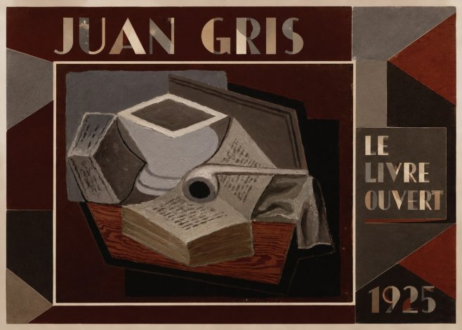 Juan Gris Le Livre Ouvert No1 - Plakát